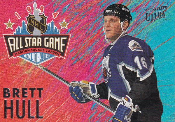 insert karta BRETT HULL 94-95 Fleer Ultra All Star Game číslo 11 of 12